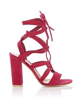 Gianvito Rossi Suede Pink Sandals